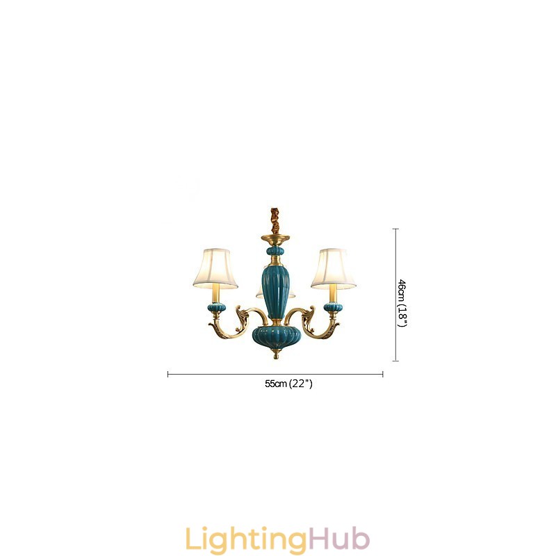 All Copper Chandelier Jade Decorative Chandelier OP