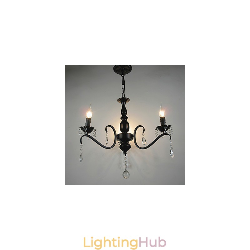 Crystal Chandelier European Style Wrought Iron Lamp Creative Candle Lamps And Lanterns