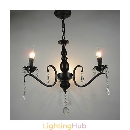Crystal Chandelier European Style Wrought Iron Lamp Creative Candle Lamps And Lanterns