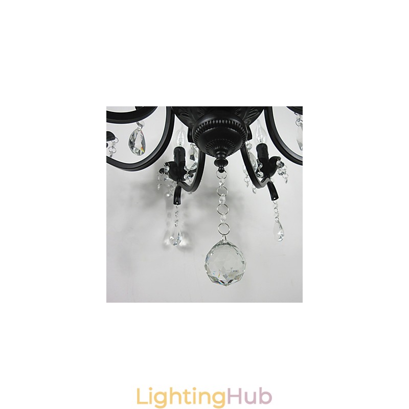 Crystal Chandelier European Style Wrought Iron Lamp Creative Candle Lamps And Lanterns