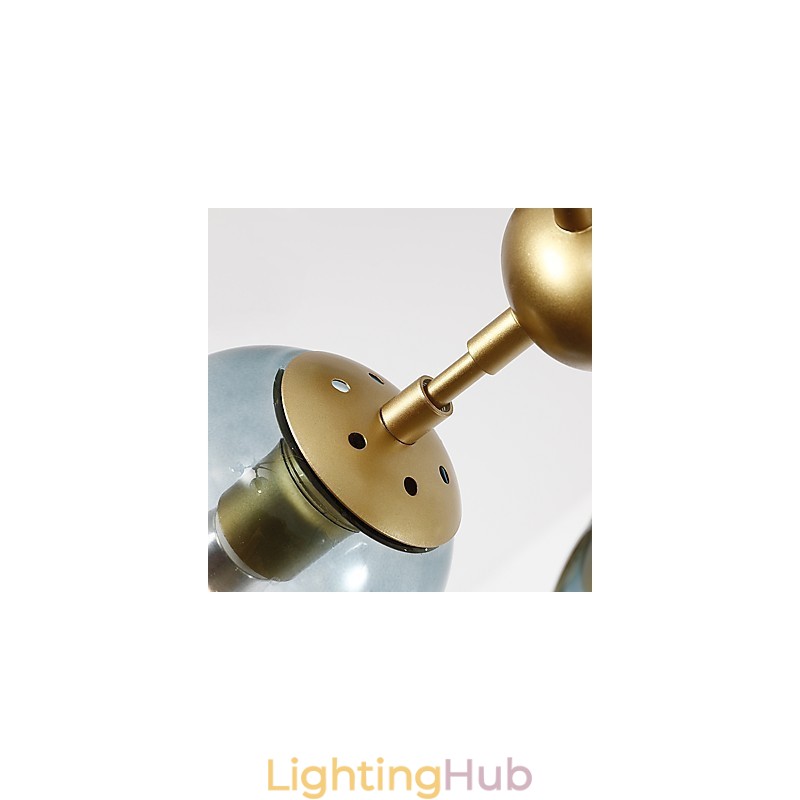 Twenty_one Light Post Modern Europe Style Modo Metal Glass Pendant Lamp the Foyer Decorate Industrial Chandelier Lamp