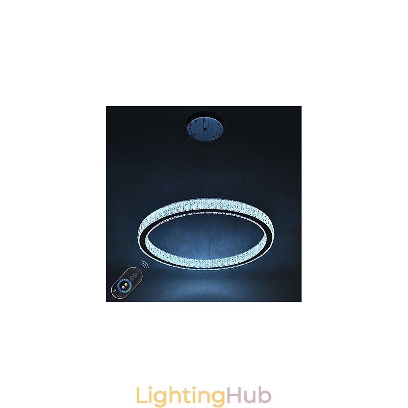 Dimmable Ring Indoo Ceiling Light Pendant Light Modern Chandelier Lighting Chandelier Lamp with Remote Control