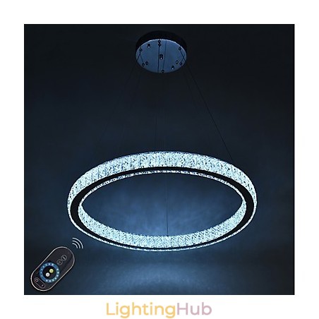 Dimmable Ring Indoo Ceiling Light Pendant Light Modern Chandelier Lighting Chandelier Lamp with Remote Control