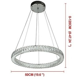 Dimmable Ring Indoo Ceiling Light Pendant Light Modern Chandelier Lighting Chandelier Lamp with Remote Control