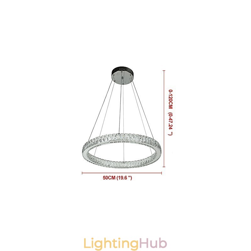 Dimmable Ring Indoo Ceiling Light Pendant Light Modern Chandelier Lighting Chandelier Lamp with Remote Control