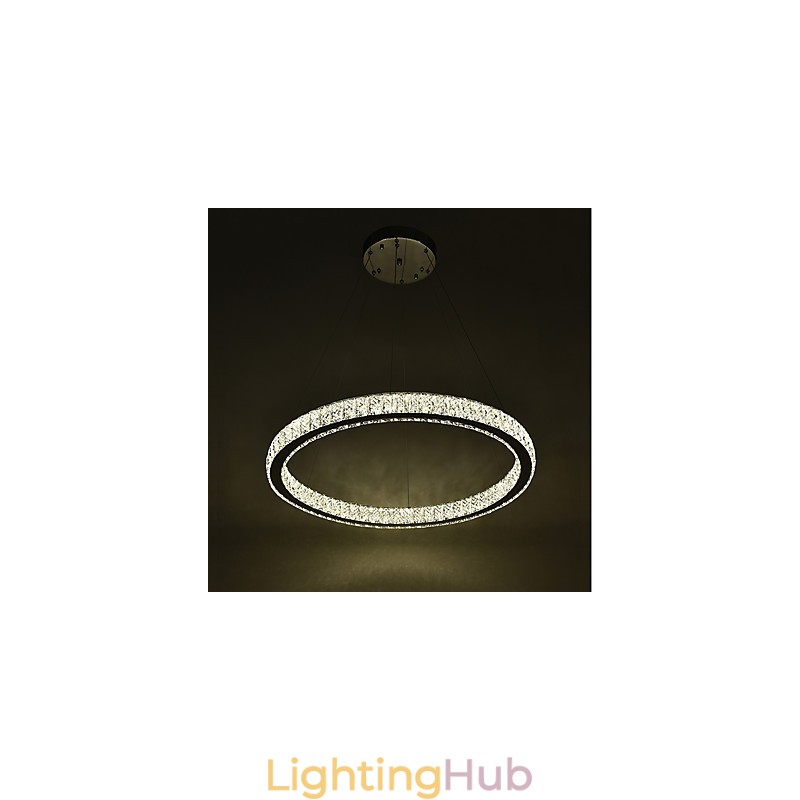 Dimmable Ring Indoo Ceiling Light Pendant Light Modern Chandelier Lighting Chandelier Lamp with Remote Control