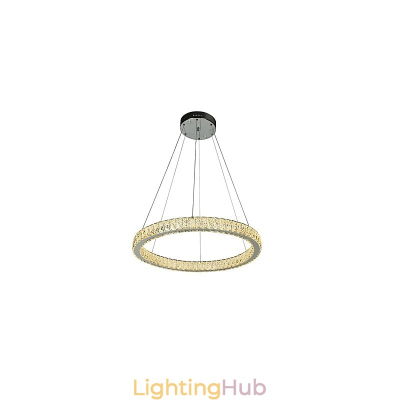 Dimmable Ring Indoo Ceiling Light Pendant Light Modern Chandelier Lighting Chandelier Lamp with Remote Control