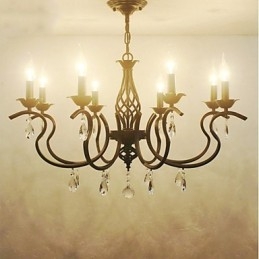 European Style Crystal Chandelier Dining Lights Simple Creative Candles Lamps And Lanterns Novelty Lightig