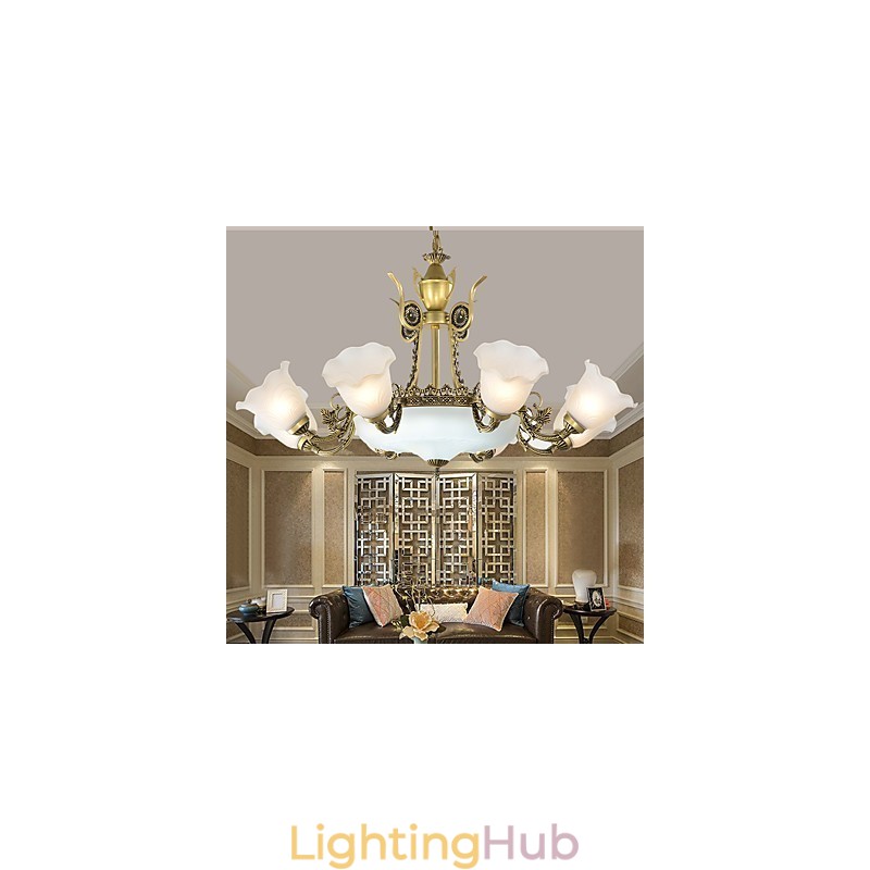 Traditional Classic Painting Feature for Mini Style Metal Chandelier