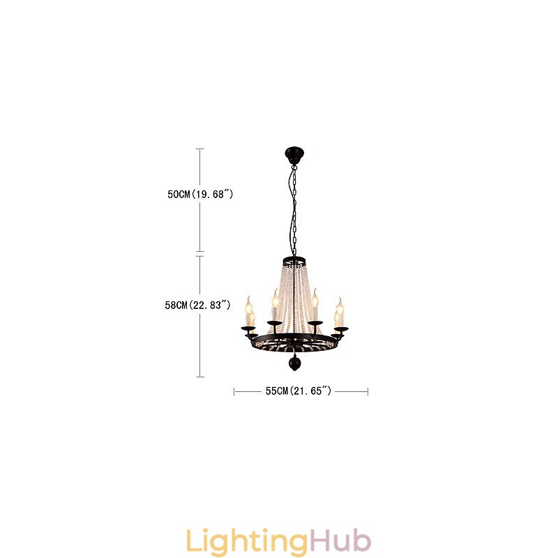 8 Lights Chandelier Modern Contemporary Traditional Classic Rustic Lodge Vintage Retro Lantern Drum Country Island Globe Bowl