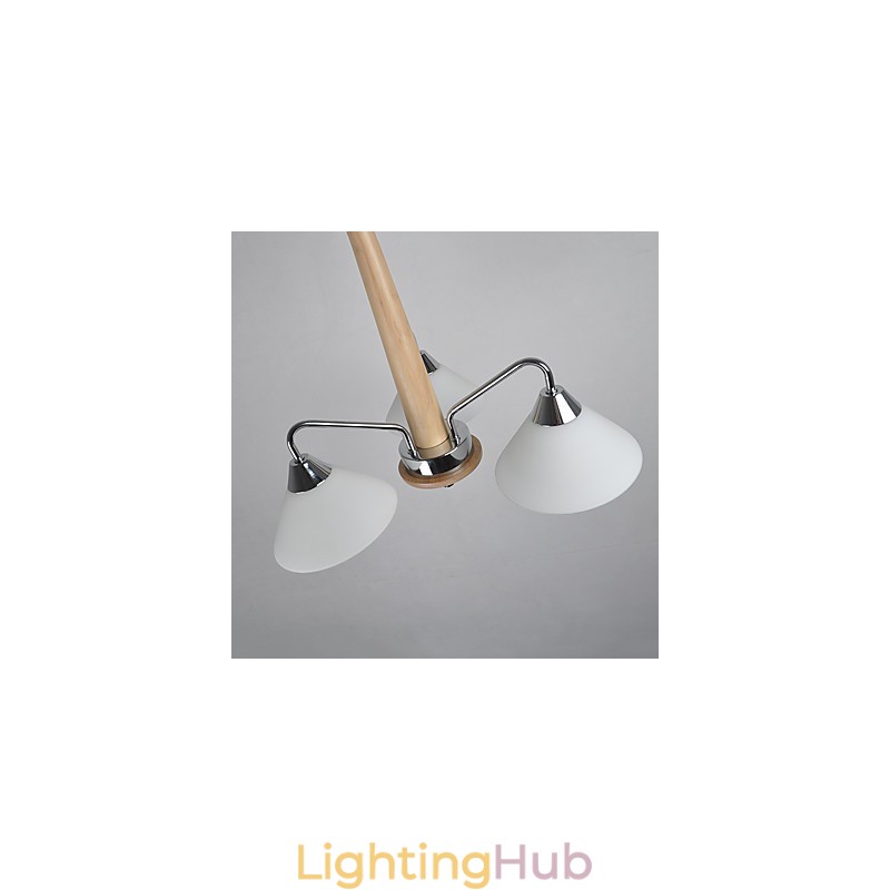 Modern Contemporary Country Electroplated Feature for Wood Bamboo Chandelier