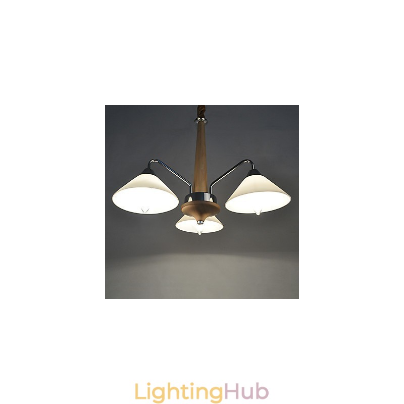 Modern Contemporary Country Electroplated Feature for Wood Bamboo Chandelier