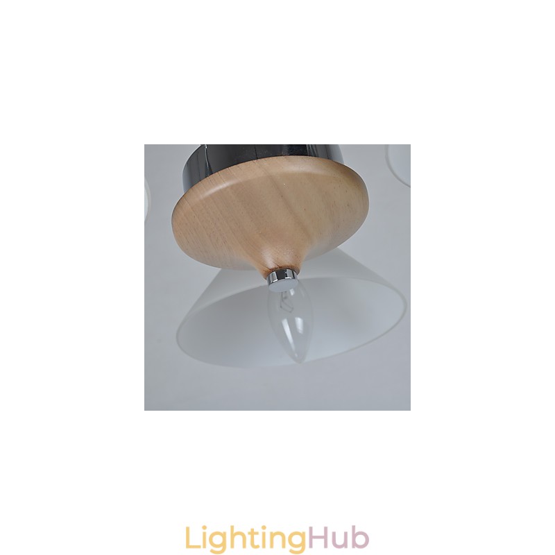 Modern Contemporary Country Electroplated Feature for Wood Bamboo Chandelier