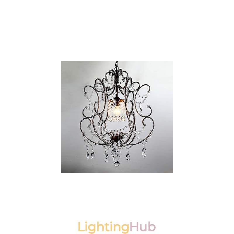 Modern Chandelier Design Vintage Chandelier Loft Crystal Light Fixture Lustre Hanging Lamp