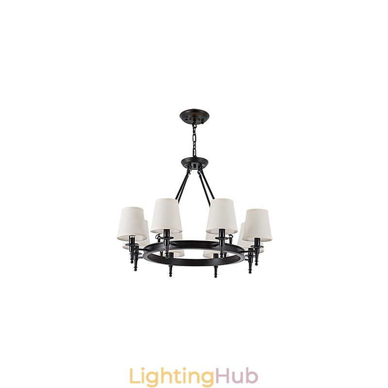8 Lights Flush Mounted Fixture Chandelier One Light Two Style Modern Contemporary Traditional Classic Rustic Painting