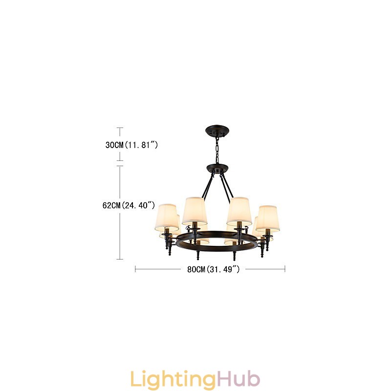 8 Lights Flush Mounted Fixture Chandelier One Light Two Style Modern Contemporary Traditional Classic Rustic Painting