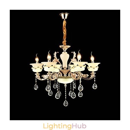 Traditional Classic Zinc Alloy Feature for Crystal Mini Style Metal 6 Bulbs Chandelier Traditional Classic Zinc Alloy Feature for Crystal Mini Style Metal 6 Bulbs Chandelier