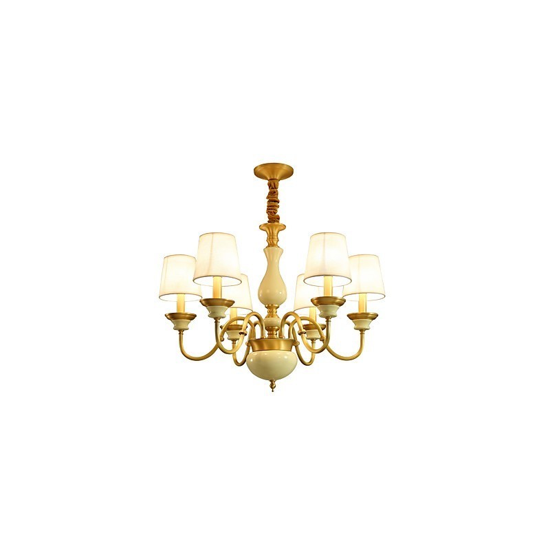 All Copper Chandelier Jade Decorative Chandelier D