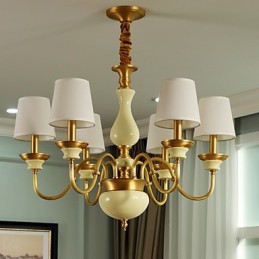All Copper Chandelier Jade Decorative Chandelier D