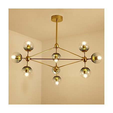 Ten Light Post Modern Europe Style Modo Metal Glass Pendant Lamp the Foyer Decorate Industrial Chandelier Lamp Ten Light Post Modern Europe Style Modo Metal Glass Pendant Lamp the Foyer Decorate Industrial Chandelier Lamp