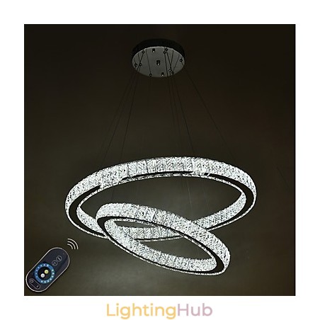 Indoor Crystal Chandelier Modern Pendant Light Ceiling Light Dimmable Lighting Lamp with Remote Control Indoor Crystal Chandelier Modern Pendant Light Ceiling Light Dimmable Lighting Lamp with Remote Control