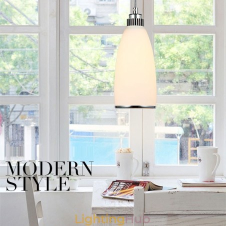 1 Light Modern Contemporary Integrated Metal Pendant Light
