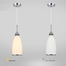 1 Light Modern Contemporary Integrated Metal Pendant Light