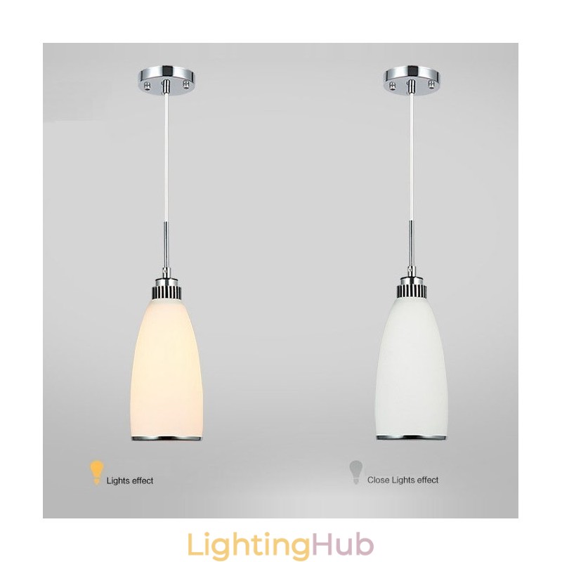 1 Light Modern Contemporary Integrated Metal Pendant Light