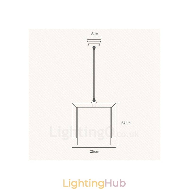 1 Light Wood Modern Contemporary Nordic style Pendant Light with Fabric Shade