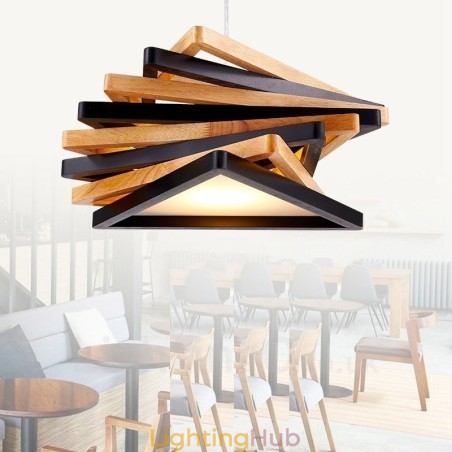 1 Light Wood Modern Contemporary Pendant Light with Wood Shade 1 Light Wood Modern Contemporary Pendant Light with Wood Shade