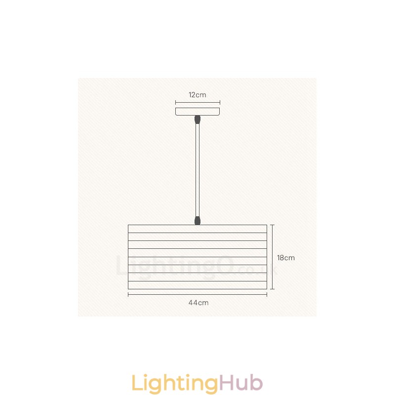 1 Light Wood Modern Contemporary Pendant Light with Wood Shade