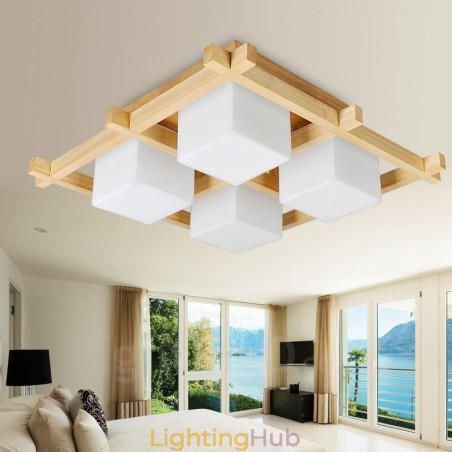 4 Light Modern Contemporary Nordic style Flush Mount Ceiling Lights with Glass Shade 4 Light Modern Contemporary Nordic style Flush Mount Ceiling Lights with Glass Shade