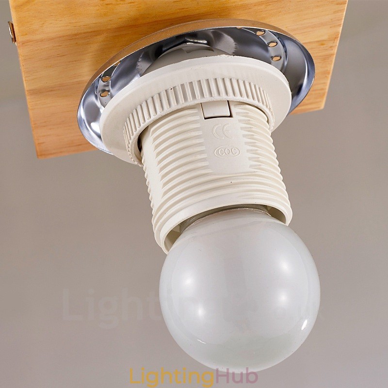 1 Light Modern Contemporary Nordic style Flush Mount Ceiling Lights with Glass Shade