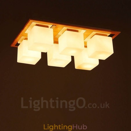 6 Light Modern Contemporary Flush Mount Ceiling Lights with Glass Shade 6 Light Modern Contemporary Flush Mount Ceiling Lights with Glass Shade