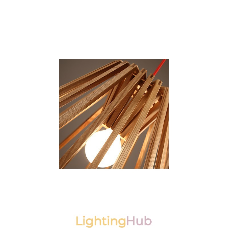 Chandelier Mini Style Traditional Classic Wood Bamboo