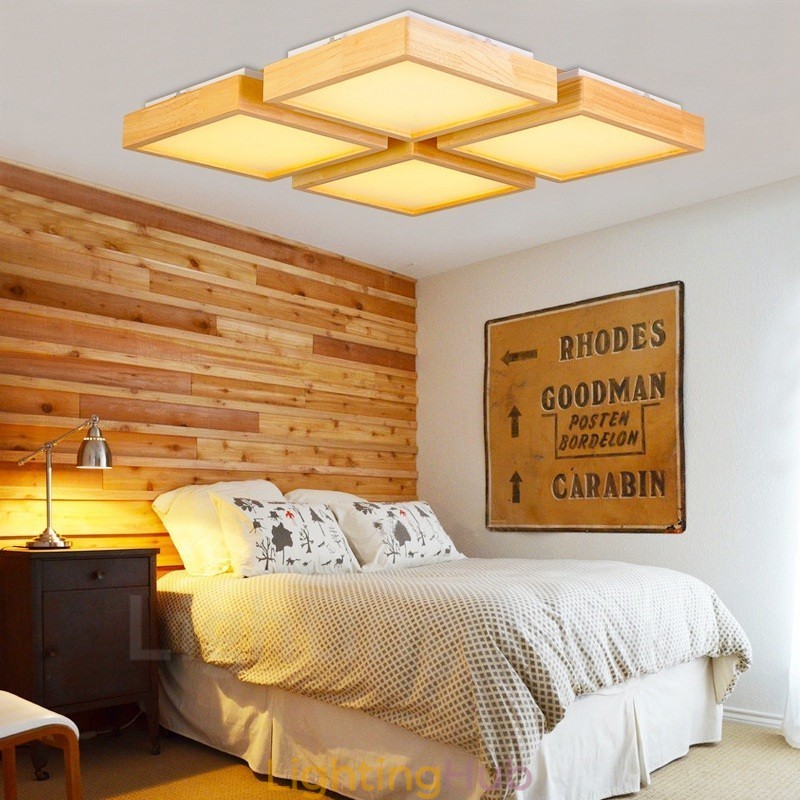 4 Light Modern Contemporary Nordic style Flush Mount Ceiling Lights with Acrylic Shade