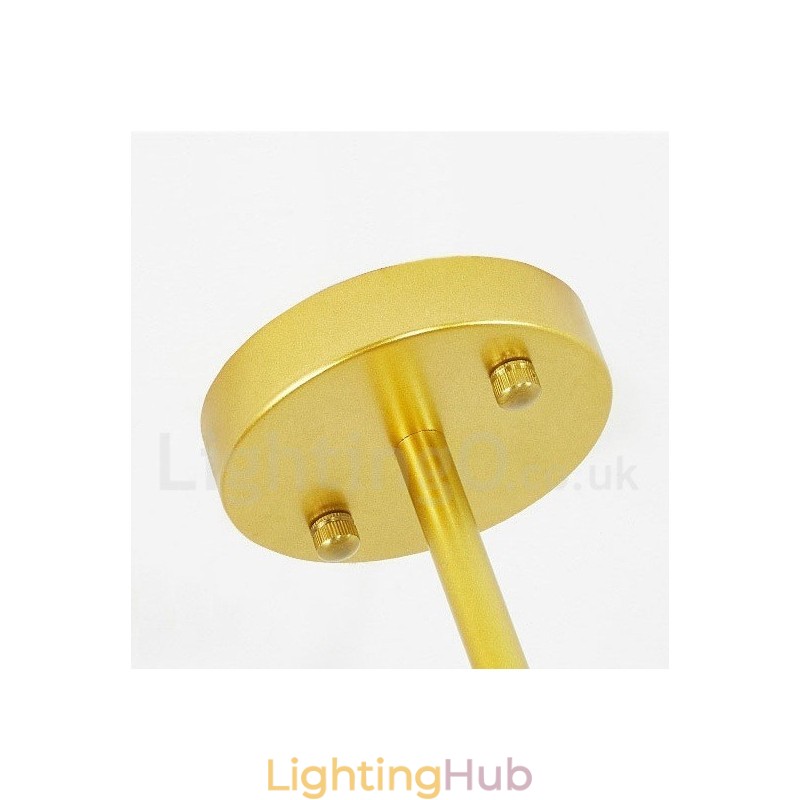 9 Light Modern Contemporary Nordic style Ceiling Lights Copper Plating Chandelier with Gold and White Ball Glass Shade