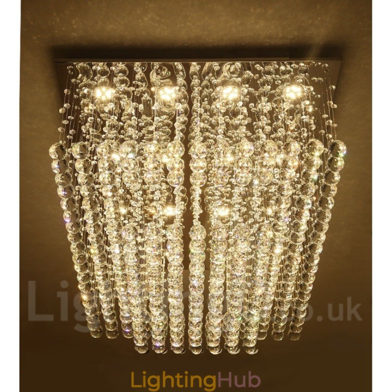 Modern Crystal Ceiling Pendant Light Indoor Chandelier Lighting Lamps Fixtures
