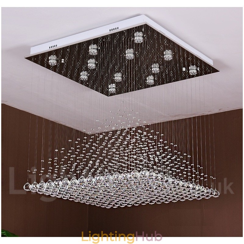 Modern Crystal Ceiling Pendant Light Indoor Chandelier Lighting Lamps Fixture