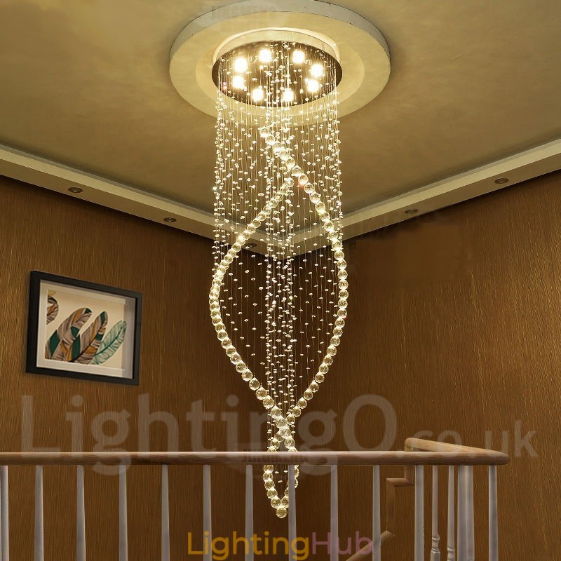 Extra Large Modern Crystal Ceiling Pendant Light Indoor Chandelier Lighting Lamps Fixtures