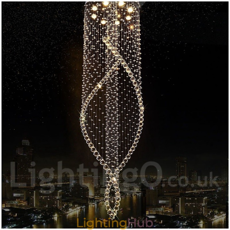 Extra Large Modern Crystal Ceiling Pendant Light Indoor Chandelier Lighting Lamps Fixtures