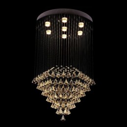 7 Lights Modern Crystal Ceiling Pendant Light Indoor Chandelier Lighting Lamps Fixtures