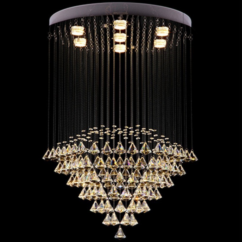7 Lights Modern Crystal Ceiling Pendant Light Indoor Chandelier Lighting Lamps Fixtures