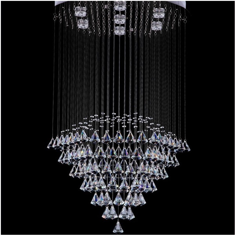 7 Lights Modern Crystal Ceiling Pendant Light Indoor Chandelier Lighting Lamps Fixtures