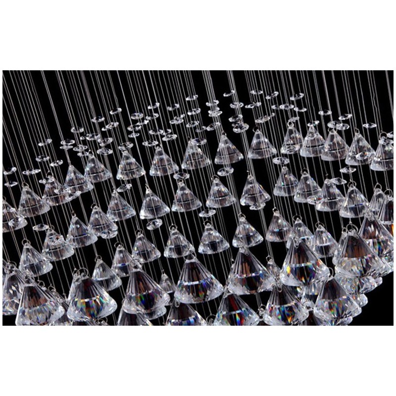 7 Lights Modern Crystal Ceiling Pendant Light Indoor Chandelier Lighting Lamps Fixtures