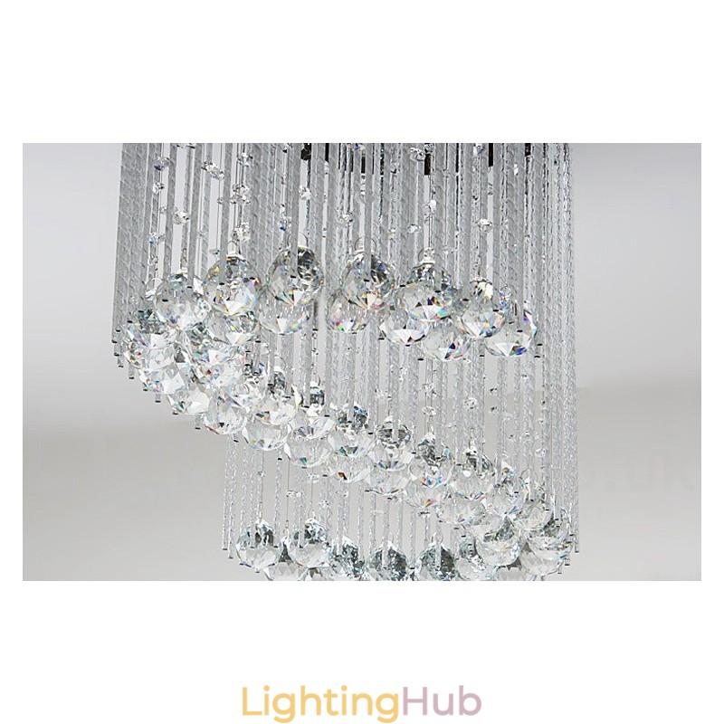 6 Lights Modern Crystal Ceiling Pendant Light Indoor Chandelier Lighting Lamps Fixtures