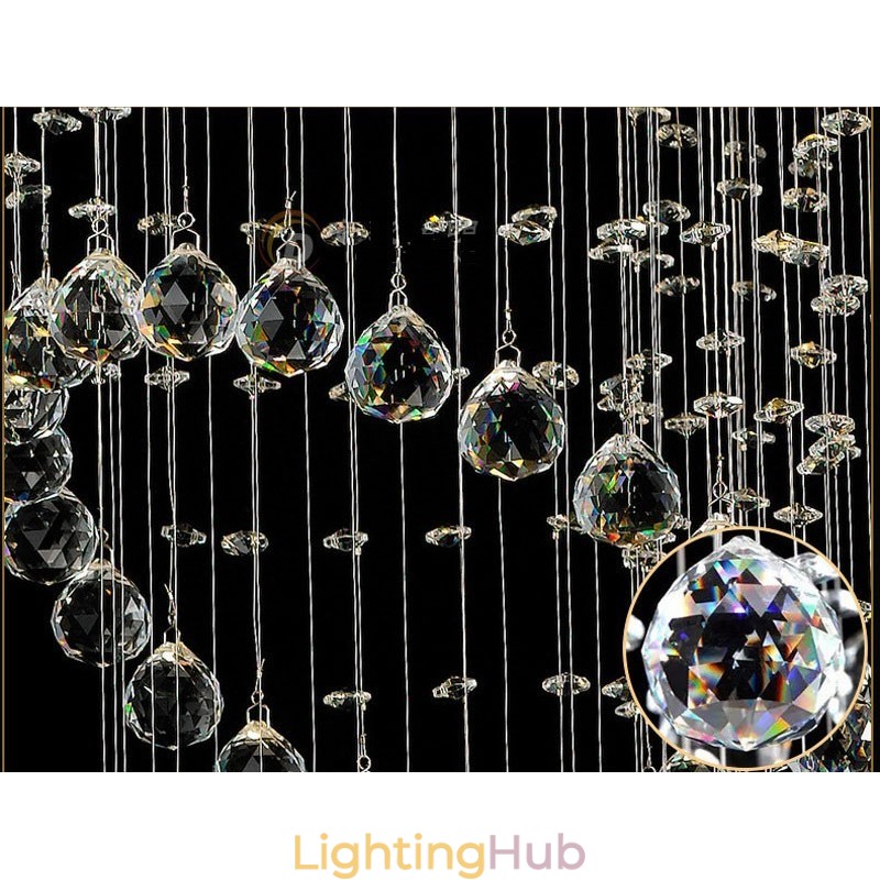 6 Lights Modern Crystal Ceiling Pendant Light Indoor Chandelier Lighting Lamps Fixtures