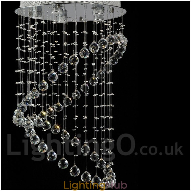 5 Lights Modern Crystal Ceiling Pendant Light Indoor Chandelier Lighting Lamps Fixtures