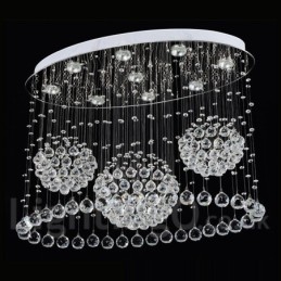 9 Lights Modern Crystal Ceiling Pendant Light Indoor Chandelier Lighting Lamps Fixtures