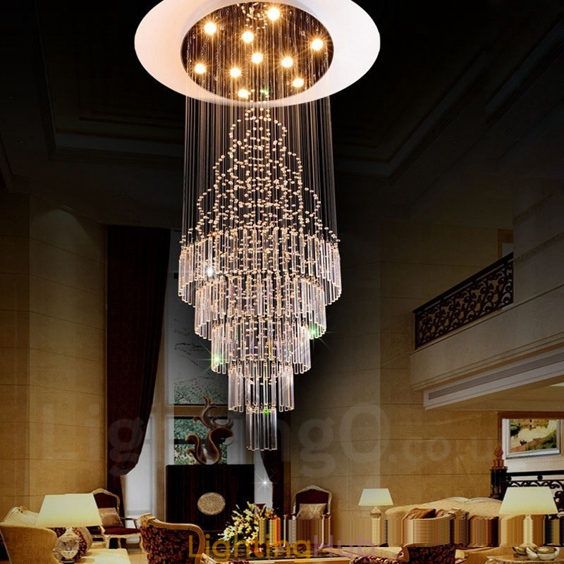 10 Lights Modern Crystal Ceiling Pendant Light Indoor Chandelier Lighting Lamps Fixtures